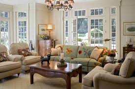 family room with french doors