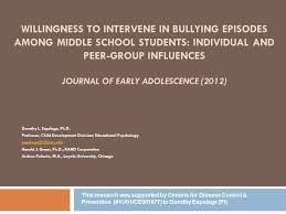Bullies  victims  and bully victims  A longitudinal examination of the  effects of bullying victimization experiences on youth well being  PDF  Download    