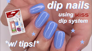 dip nails using kiss dip system tips