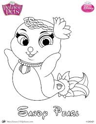 Palace pets treasure coloring page. Free Princess Palace Pets Coloring Page Of Sandy Pearl Skgaleana
