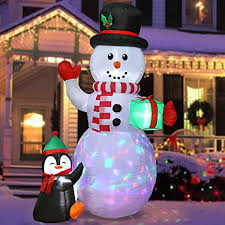 quntis 6ft christmas inflatable snowman