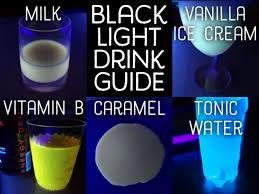 make drinks that glow in the dark