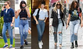 shoe styles to wear with mom jeans