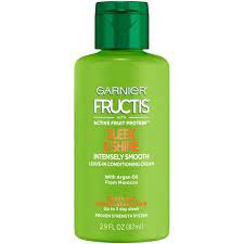 It is infused with coconut, jojoba and macadamia oil that protects and nourishes hair for long. Garnier Fructis Leave In Conditioner 2 9 Fl Oz Target