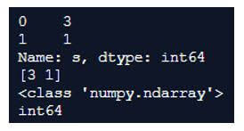 pandas series to numpy array convert