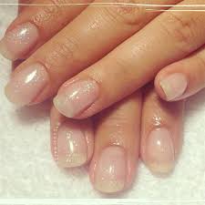 natural nails with acrylic overlay by