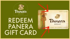 how to redeem panera bread gift card