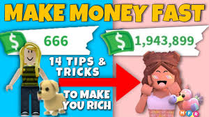 How to make money fast. Roblox How To Earn Money Fast In Adoptme Youtube