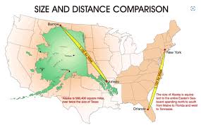 alaska size and distance comparison