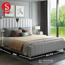 modern designer metal soft wooden beds
