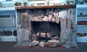 Visitor Center Made Of Petrified Wood