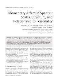 pdf momentary affect in spanish