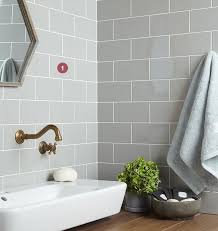 Bathroom Wall Tile Grey Metro Tiles