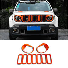 Front Grill Insert Angry Eyes Headlight