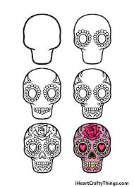 sugar skull drawing how to draw a