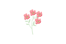 flower drawing svg graphic by