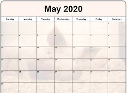 Cute May 2020 Calendar Floral Wall Calendar Design May