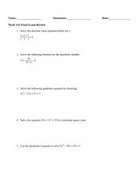 Math 143 Final Exam Review