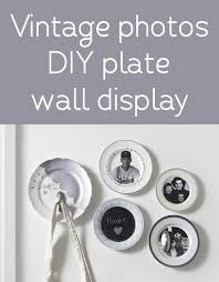 Diy Plate Display Using Vintage Photos