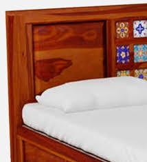 Siramika Sheesham Wood Queen Size Bed
