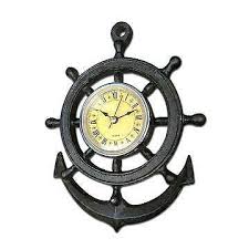 Wall Clock Cast Iron Nautical