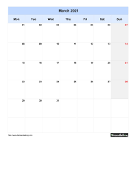 Planner untuk merancang setiap hari. March 2021 Calendars For Pdf Words And Jpg Formats Distancelatlong Com