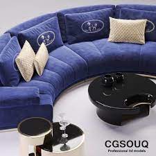 fendi sofa 3d model for