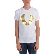 True Religion Mens Gold Horseshoe T Shirt