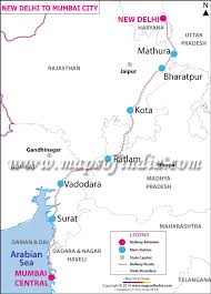 12954 rajdhani route map from