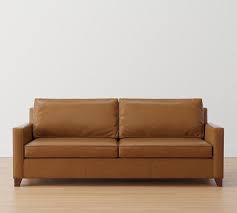 Cameron Square Arm Leather Sofa