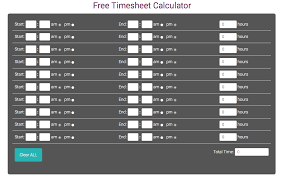 Free Timesheet Calculator Hr Payroll And Employee Management