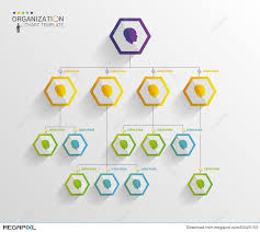 Modern Organization Chart Template Vector Illustration