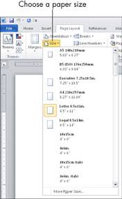 How To Choose Paper Size And Orientation In Microsoft Word
