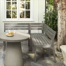 portside outdoor 3 piece dining banquette