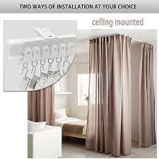 ceiling curved curtain track
