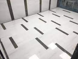polar white marble slab for floor and