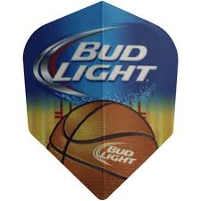 Dart World Budweiser Dart Flights Shape Basketball Bud Light