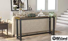couch table rustic console table