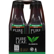 pure leaf brewed tea unsweetened