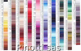 11 Detailed Gutermann Dekor Thread Color Chart