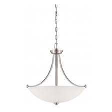 Nuvo 60w 3 Light Pendant Light Fixture Brushed Nickel Nuvo 60 5016 Homelectrical Com