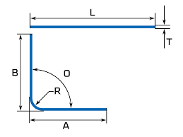 calculate bend deduction sheet metal flat length