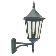 Black Clear Ip54 Outdoor Wall Light