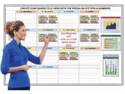 Magnetic Dry Erase Planning And Scheduling Whiteboard
