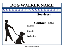 Free Dog Walking Flyer Template Under Fontanacountryinn Com