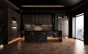 dark cabinets for the kitchen