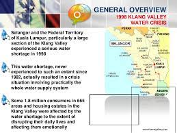 Water scarcity involves water crisis, water shortage, water deficit or water stress. Klang Valley Water Crisis