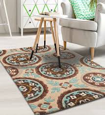 art silk 4 ft x 6 ft hand tufted carpet
