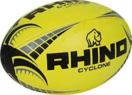 Only Sports Gear Rhino Rugby Cyclone Rugby Ball Yellow