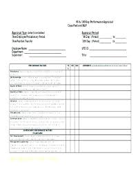 Employee Performance Review Template Evaluation Format Self